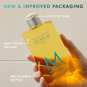 Moroccanoil Shower Gel with floral accents