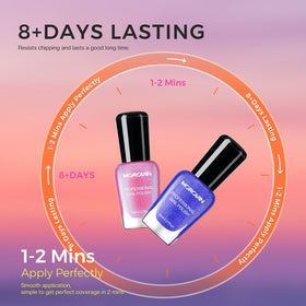 Morovan electric midnight blue nail polish in packaging