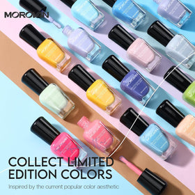 Morovan nail polish set displayed with a variety of colours