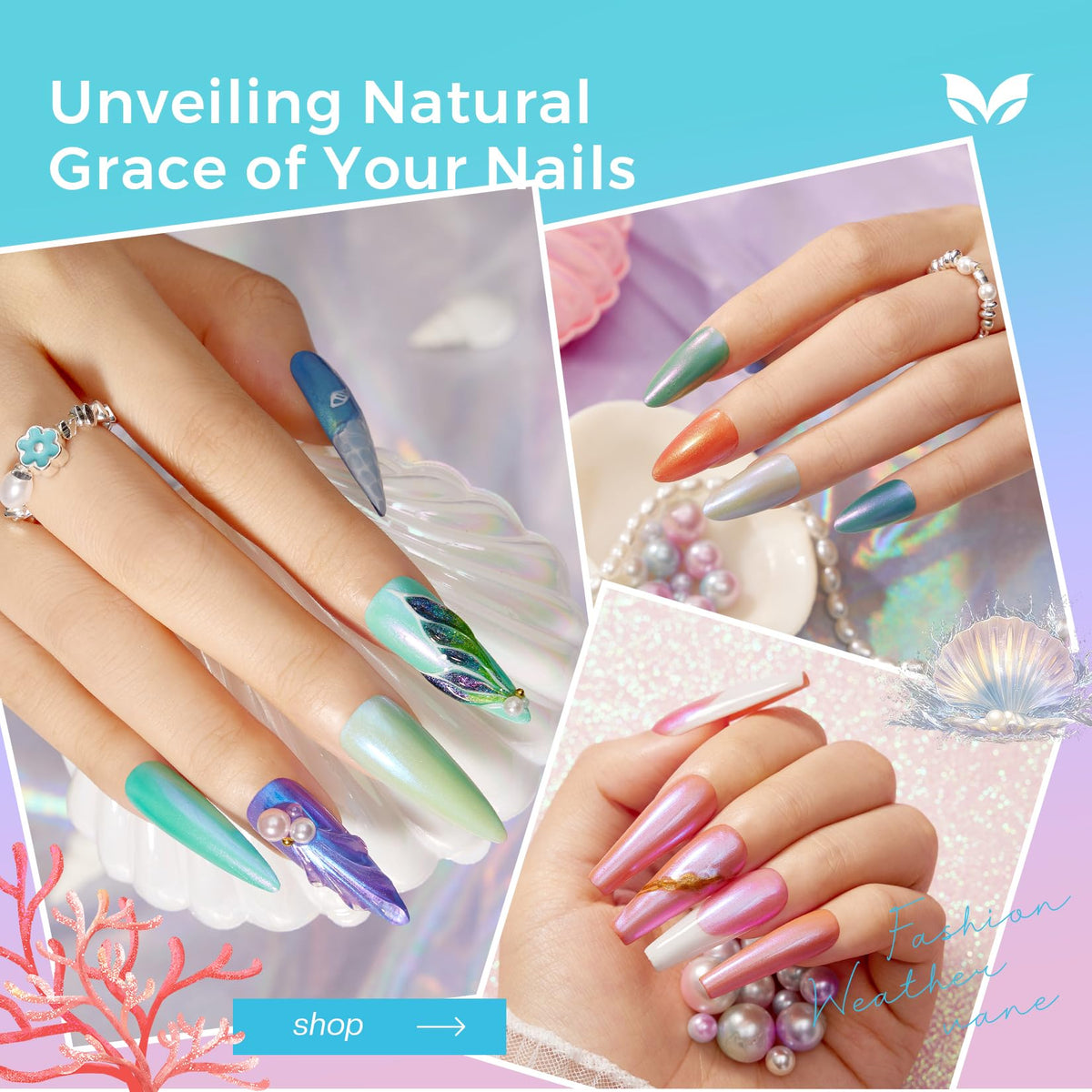 Morovan nail polish set displayed with pastel colours