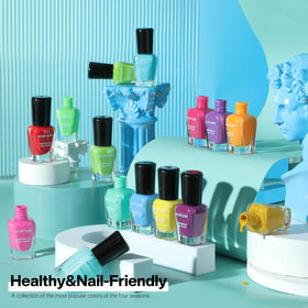 Morovan nail polish set showcasing various colours
