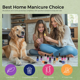 Morovan nail polish set with wedding attire