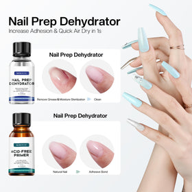 Morovan Nail Primer and Dehydrate Set 30ml back view