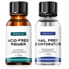 Morovan Nail Primer and Dehydrate Set 30ml front view