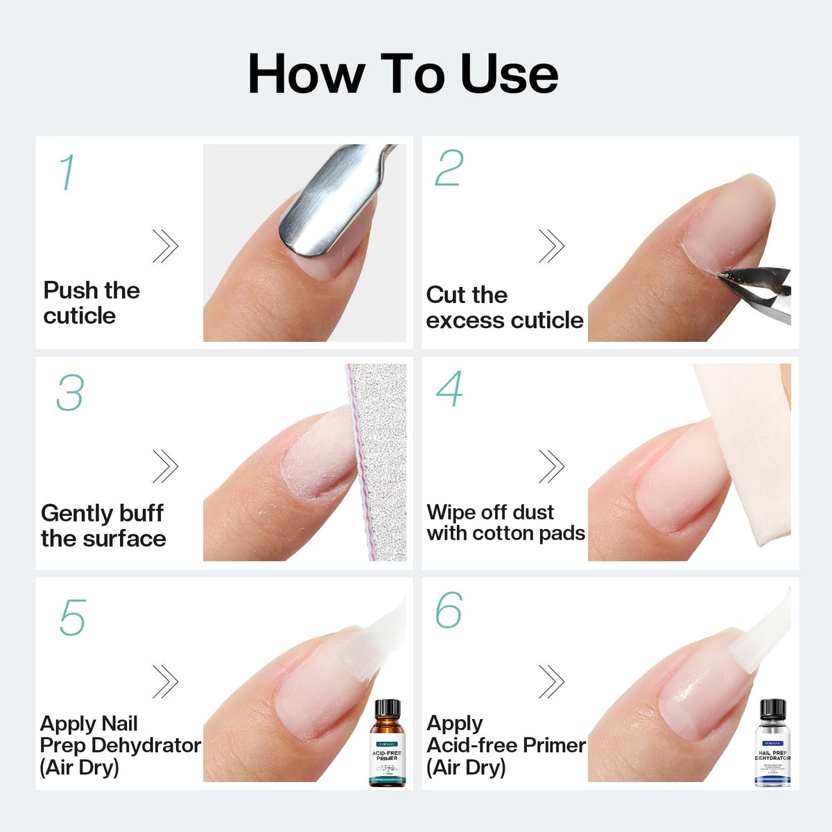 Morovan Nail Primer and Dehydrate Set 30ml lifestyle use