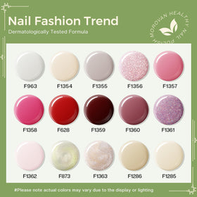 Morovan nude pink nail polish bottle