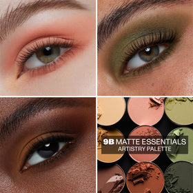MORPHE 9B Palette with swatches of warm neutral tones
