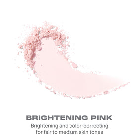MORPHE Bake & Set Brightening Setting Powder in use with a makeup brush