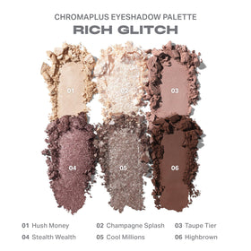 MORPHE ChromaPlus 6-Pan Eyeshadow Palette with brushes