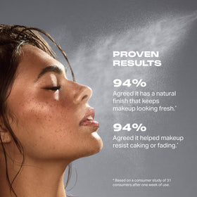 MORPHE Continuous Setting Mist back view showing ingredients