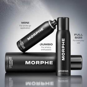 MORPHE Continuous Setting Mist with makeup products