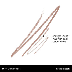 MORPHE Micro Dual Eyebrow Pencil Biscotti ultra-precise tip close-up