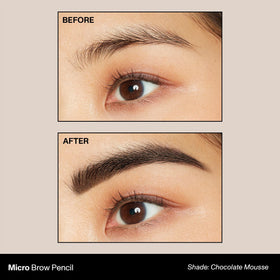 MORPHE Micro Dual Eyebrow Pencil Chocolate Mousse retractable tip