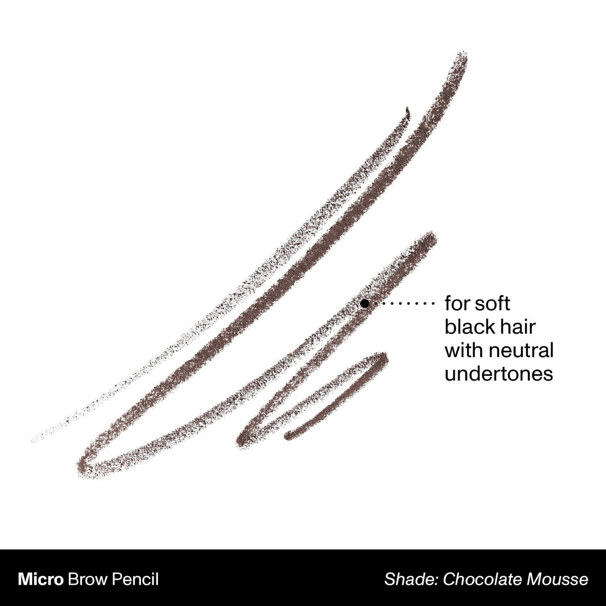 MORPHE Micro Dual Eyebrow Pencil Chocolate Mousse spoolie brush