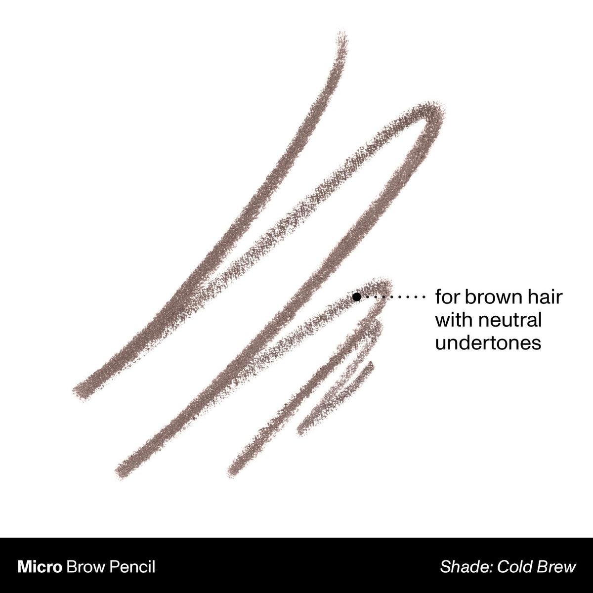 MORPHE Micro Dual Eyebrow Pencil Cold Brew pointed tip close-up