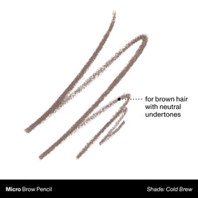 MORPHE Micro Dual Eyebrow Pencil Cold Brew pointed tip close-up