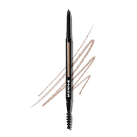 MORPHE Micro Dual Eyebrow Pencil in Praline front view with ultra-precise tip