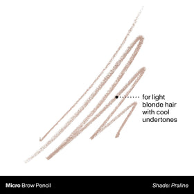 MORPHE Micro Dual Eyebrow Pencil in Praline on a makeup table