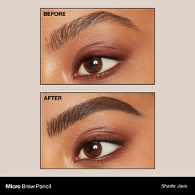 MORPHE Micro Dual Eyebrow Pencil Java spoolie brush end