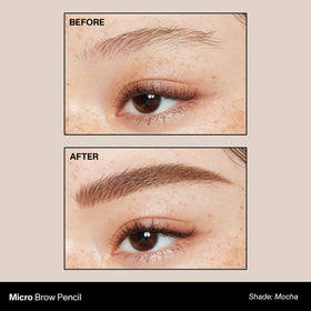 MORPHE Micro Dual Eyebrow Pencil Mocha spoolie brush end