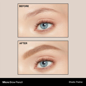 MORPHE Micro Dual Eyebrow Pencil showing spoolie brush end