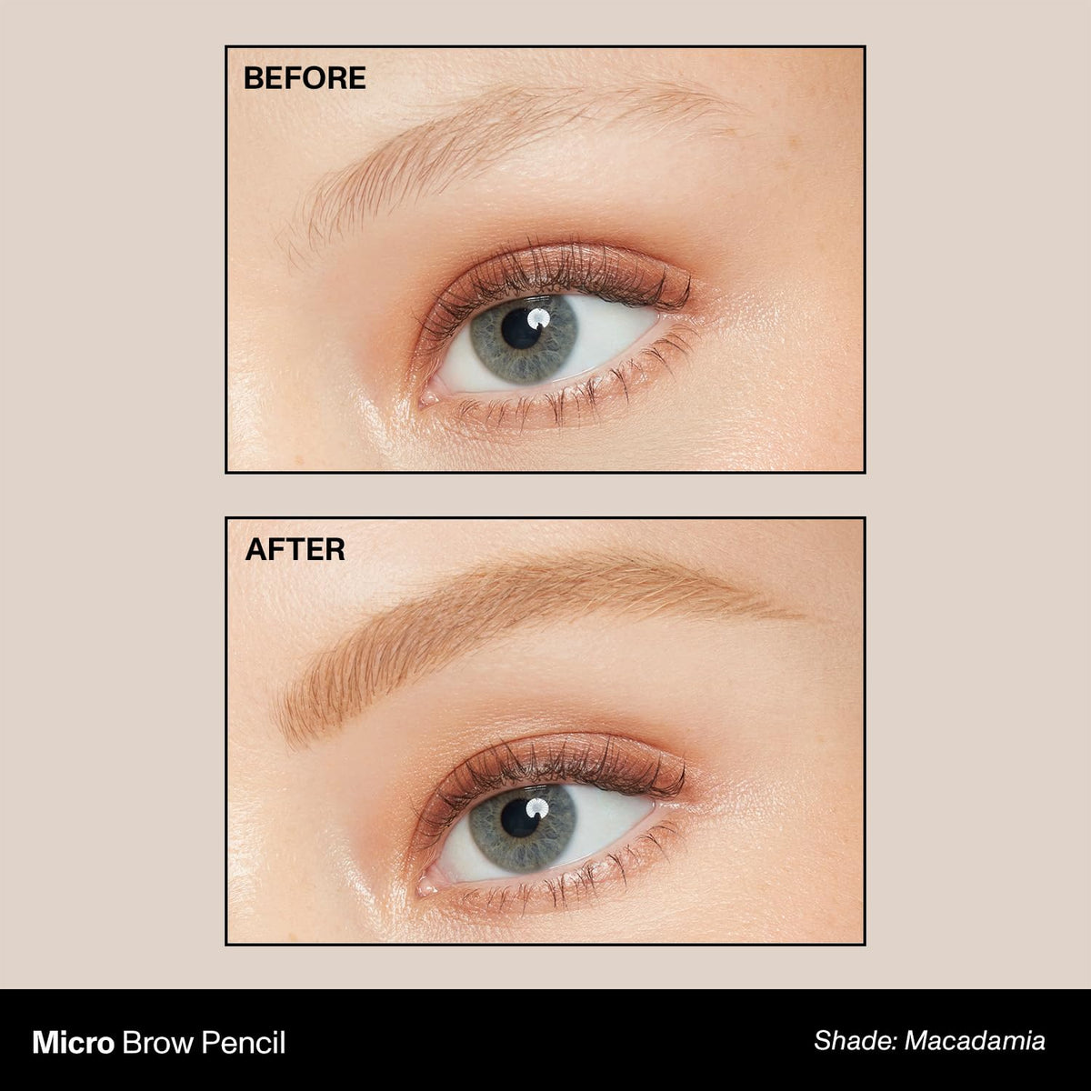 MORPHE Micro Dual Eyebrow Pencil spoolie brush side view