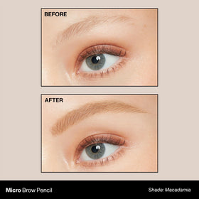 MORPHE Micro Dual Eyebrow Pencil spoolie brush side view