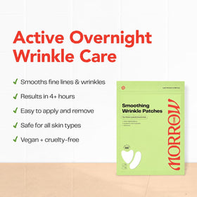 Morrow Wrinkle Patches applied on skin
