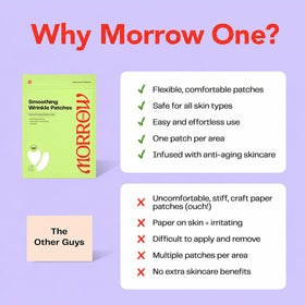 Morrow Wrinkle Patches lifestyle scene on bedside