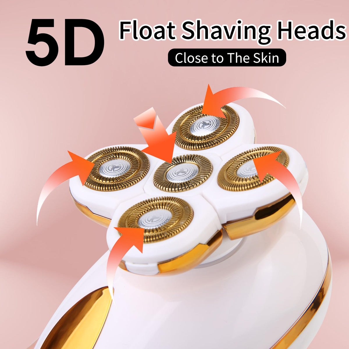 mosago Electric Razor showing the 5D floating shaving head close-up