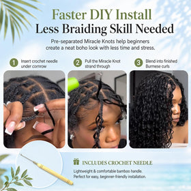 MOTFIN crochet hair in a stylish braid