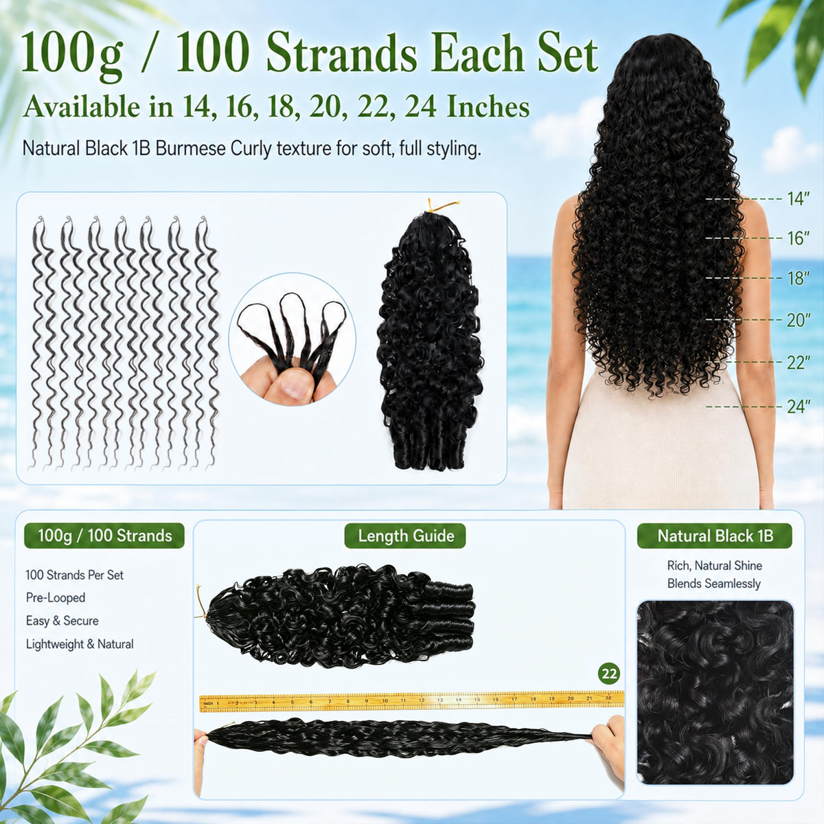 MOTFIN crochet hair ready for a workout