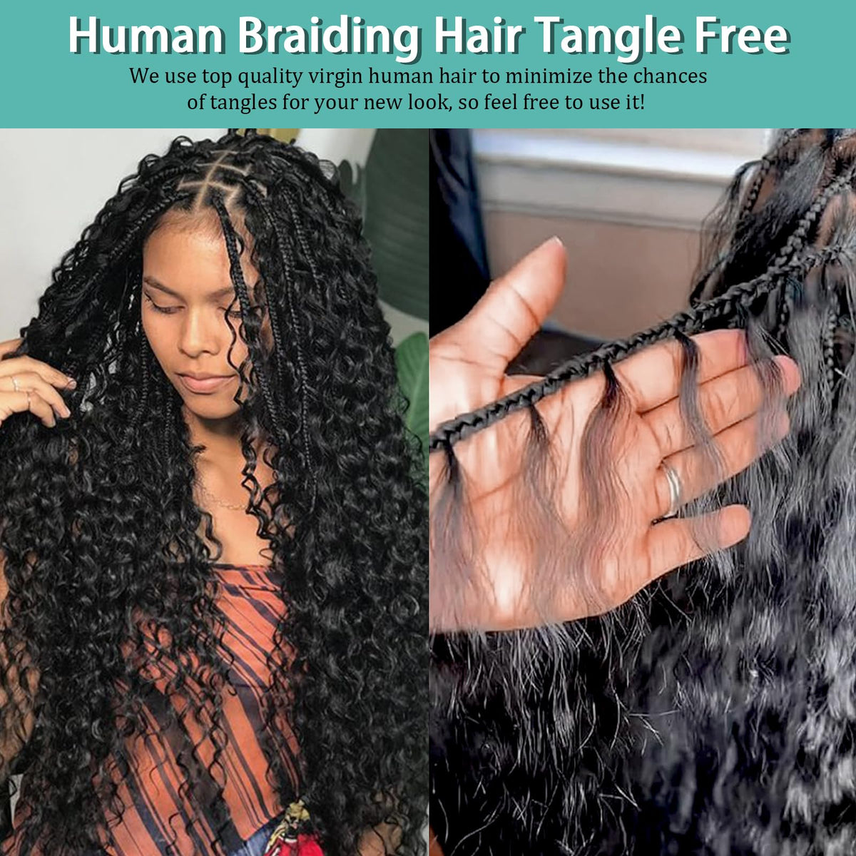 MOTFIN curly braiding hair close-up texture