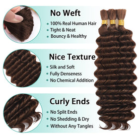 MOTFIN curly hair bundle side view showcasing texture