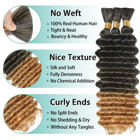 MOTFIN Curly Wave Hair Bundle close-up