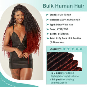 MOTFIN Curly Wave Hair for goddess box braids