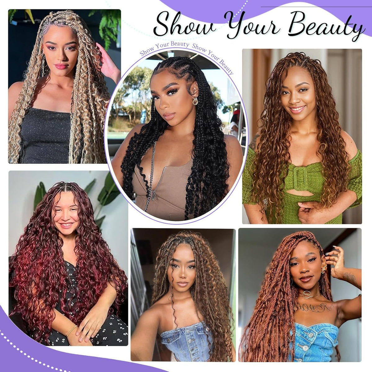 MOTFIN Human Braiding Hair packaging
