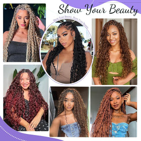 MOTFIN Human Braiding Hair packaging