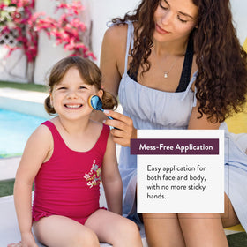 MotherCould Sunscreen Brush Set in a park setting