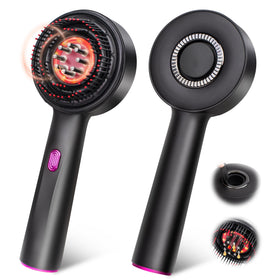 MPADQ 3-in-1 Scalp Massager front view with liquid guiding roller balls