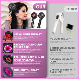 MPADQ Scalp Massager side view showing ergonomic design