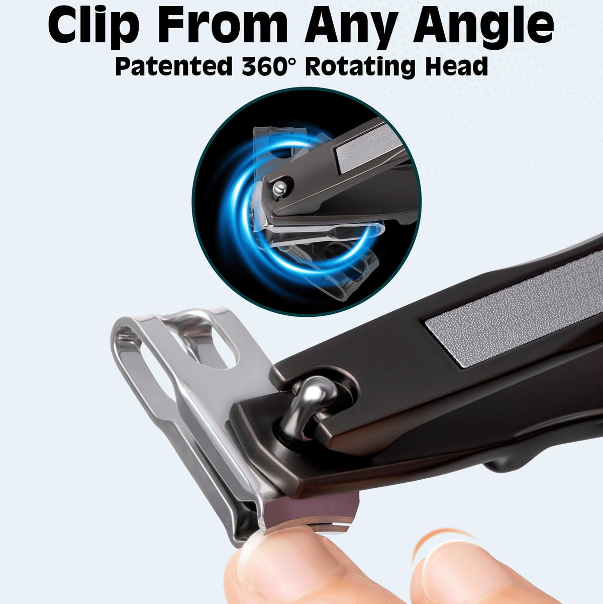 MPKDZNE ergonomic toenail clippers in use
