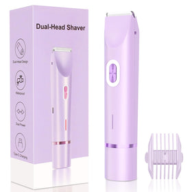 Mpotmiy 2-in-1 Electric Shaver front view with dual heads
