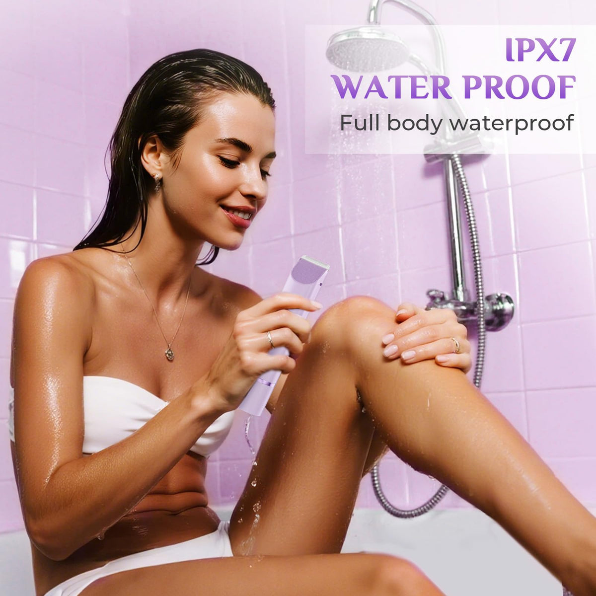 Mpotmiy Electric Shaver wet use demonstration