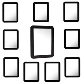 mpowtech 10 pack of magnetic locker mirrors 5x7 front view