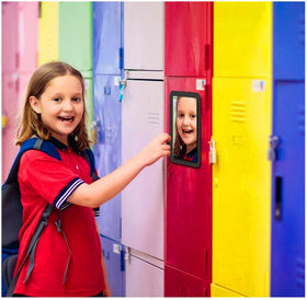 mpowtech locker mirror showing smooth real glass surface