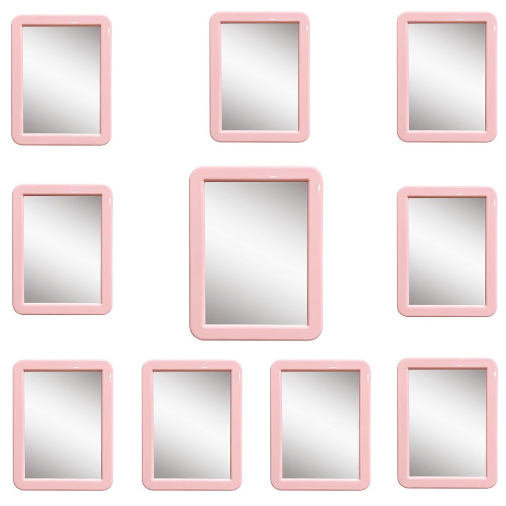 mpowtech Magnetic Locker Mirror front view, 5x7 inches
