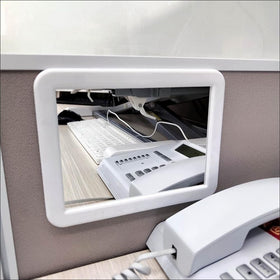 mpowtech Magnetic Locker Mirror in a bathroom setting