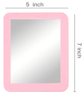 mpowtech Magnetic Locker Mirror on a bathroom cabinet