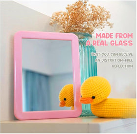 mpowtech Magnetic Locker Mirror with clear glass surface
